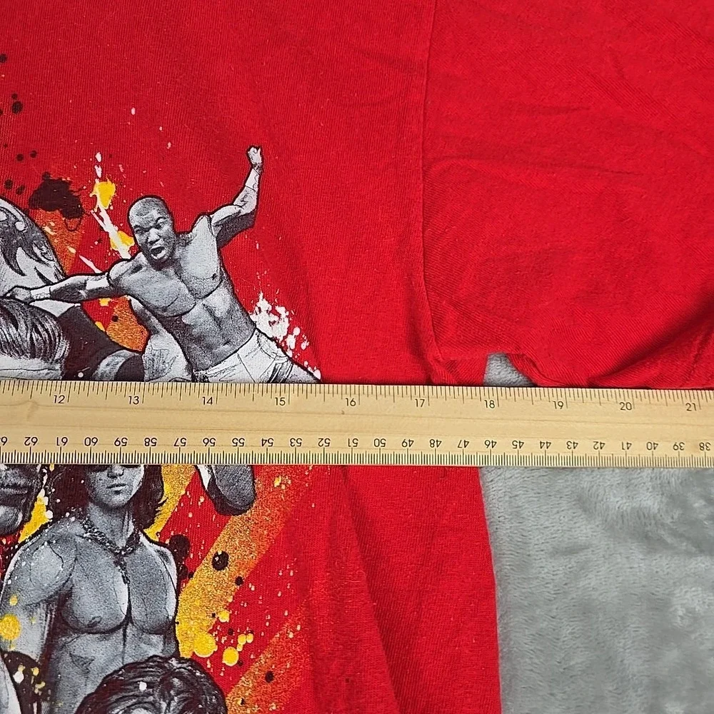 WWE ECW Raw Smack Down T-shirt‎ Youth XL Red 2007 Wrestling John Cena